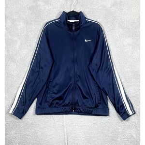 Nike Practice OT Track Jacket Mens L Blue Basketball Running Training Athleisure